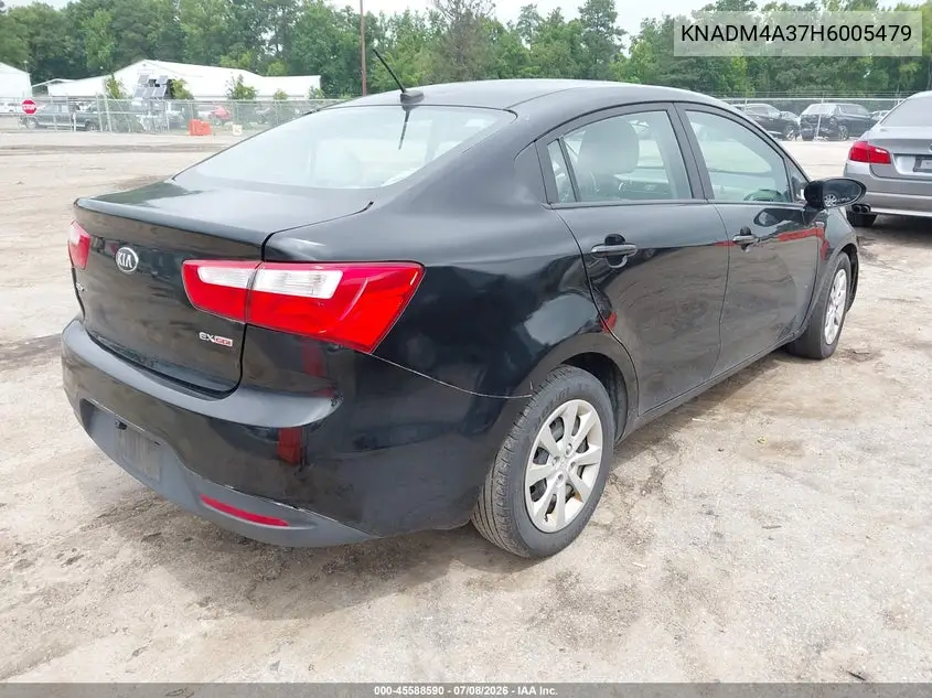 2017 Kia Rio Lx VIN: KNADM4A37H6005479 Lot: 45588590