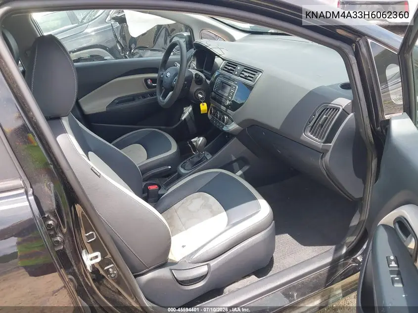 2017 Kia Rio Lx VIN: KNADM4A33H6062360 Lot: 45594401