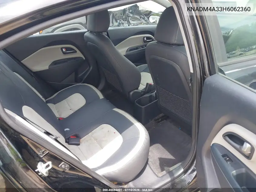 2017 Kia Rio Lx VIN: KNADM4A33H6062360 Lot: 45594401