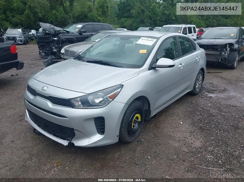 2018 Kia Rio S VIN: 3KPA24ABXJE145447 Lot: 45549604