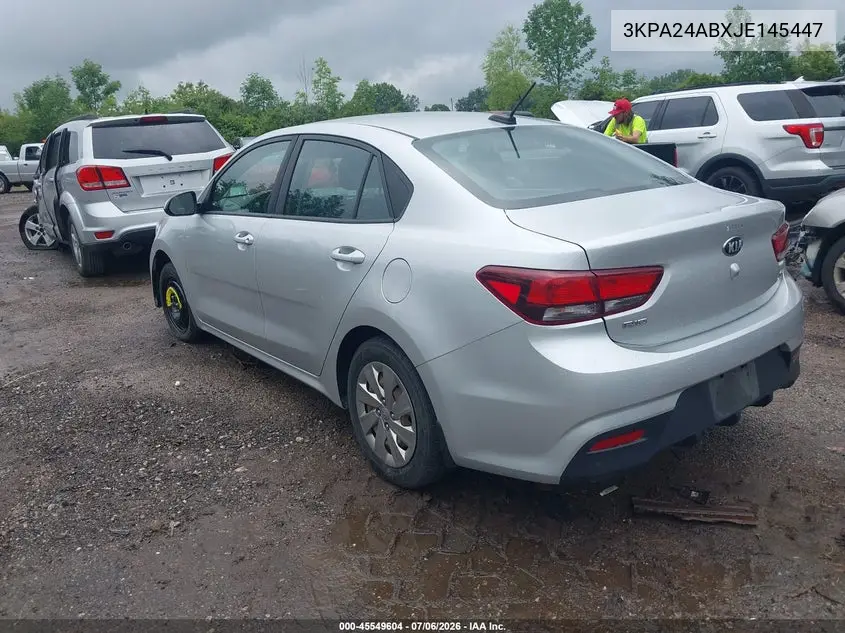 2018 Kia Rio S VIN: 3KPA24ABXJE145447 Lot: 45549604