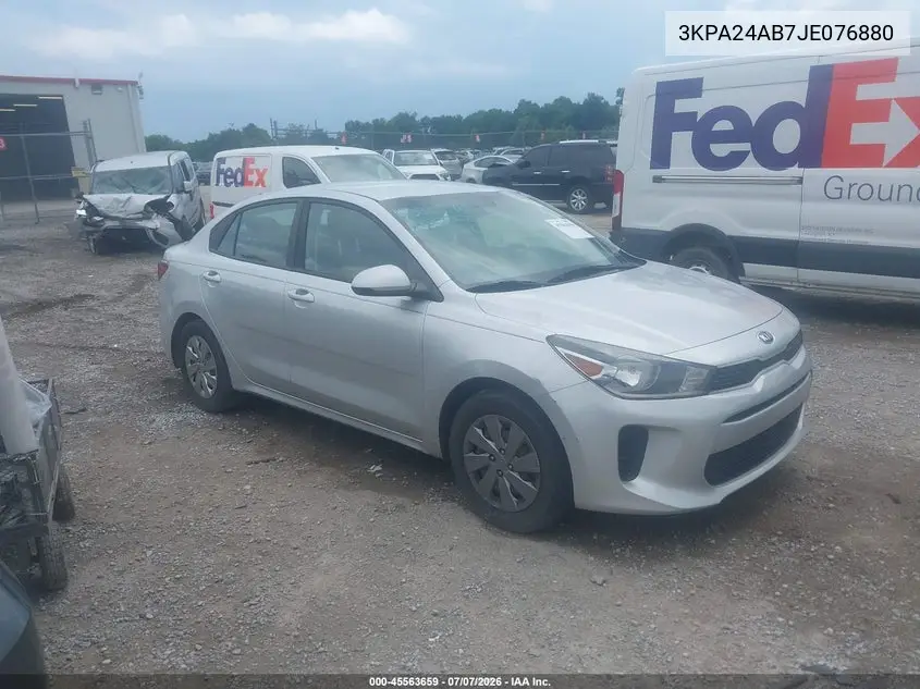 2018 Kia Rio S VIN: 3KPA24AB7JE076880 Lot: 45563659
