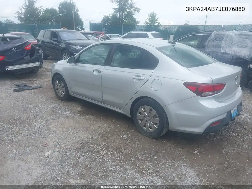 2018 Kia Rio S VIN: 3KPA24AB7JE076880 Lot: 45563659