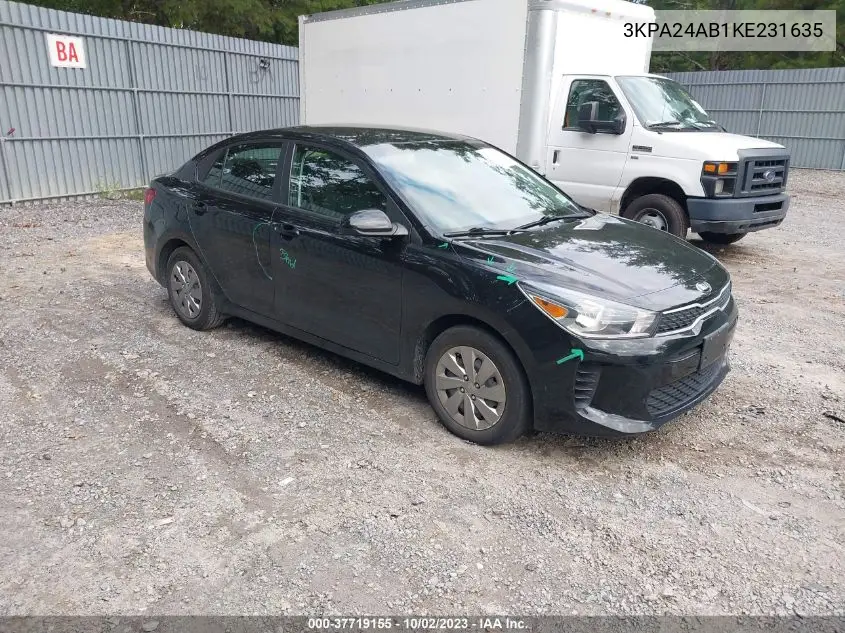 3KPA24AB1KE231635 2019 Kia Rio Lx