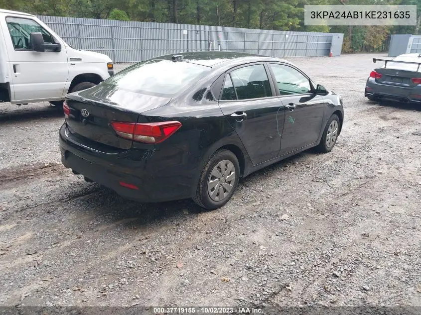 3KPA24AB1KE231635 2019 Kia Rio Lx