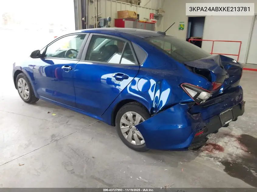 3KPA24ABXKE213781 2019 Kia Rio S