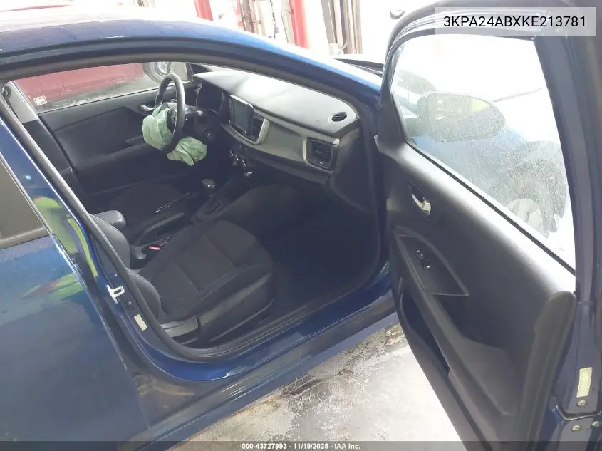 3KPA24ABXKE213781 2019 Kia Rio S