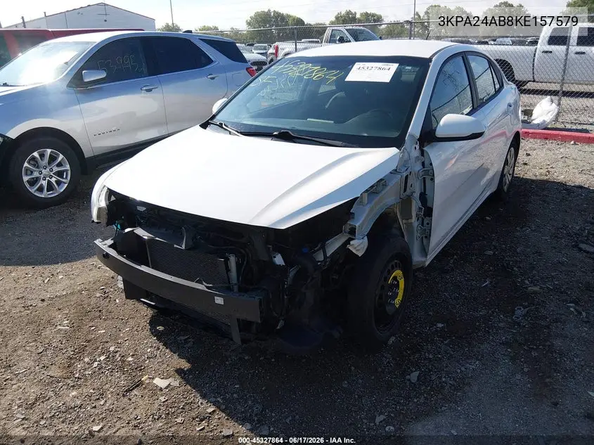2019 Kia Rio S VIN: 3KPA24AB8KE157579 Lot: 45327864