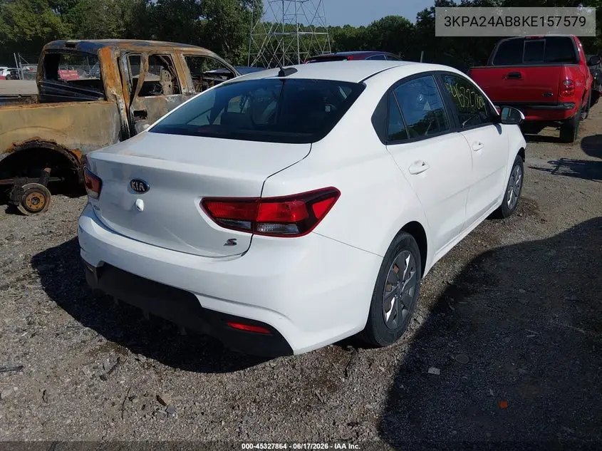 2019 Kia Rio S VIN: 3KPA24AB8KE157579 Lot: 45327864
