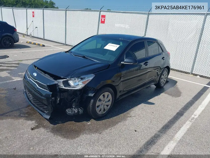 2019 Kia Rio 5-Door S VIN: 3KPA25AB4KE176961 Lot: 45595870
