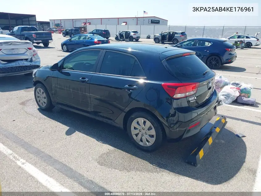 2019 Kia Rio 5-Door S VIN: 3KPA25AB4KE176961 Lot: 45595870