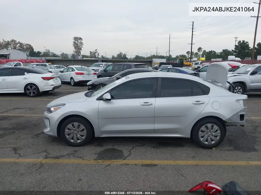 2019 Kia Rio VIN: JKPA24ABJKE241064 Lot: 45612348