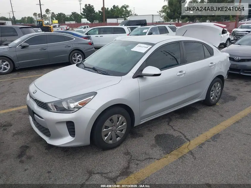 2019 Kia Rio VIN: JKPA24ABJKE241064 Lot: 45612348