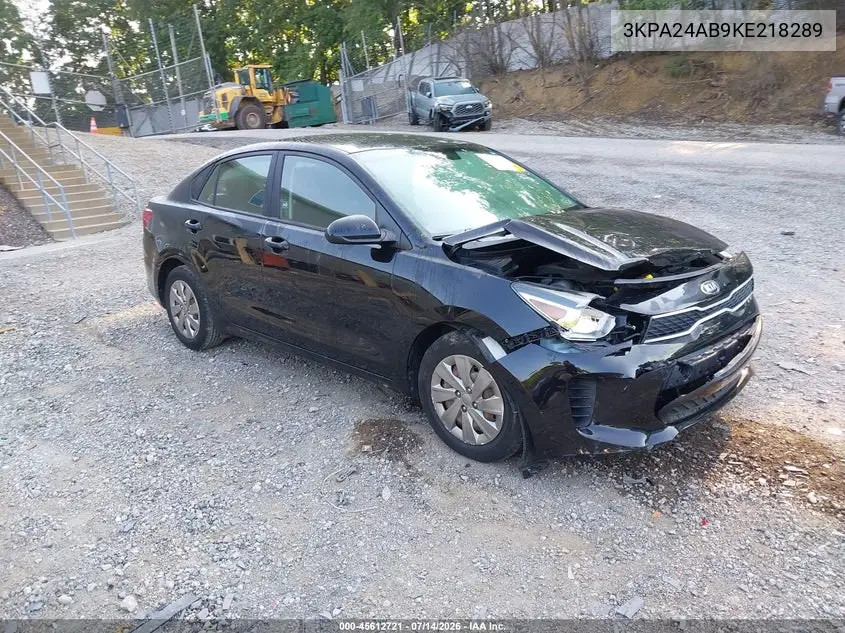 2019 Kia Rio S VIN: 3KPA24AB9KE218289 Lot: 45612721