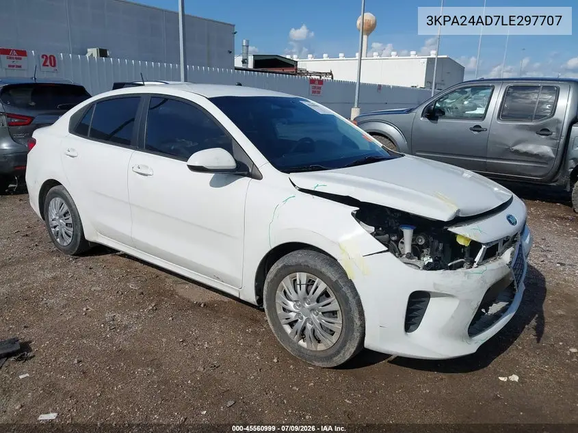2020 Kia Rio Lx VIN: 3KPA24AD7LE297707 Lot: 45560999