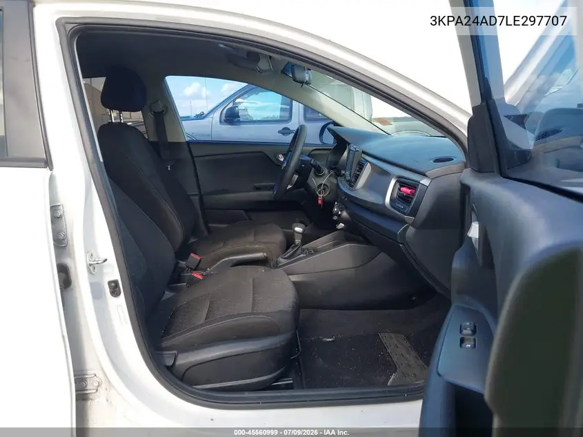 2020 Kia Rio Lx VIN: 3KPA24AD7LE297707 Lot: 45560999