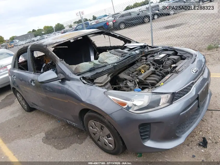 2020 Kia Rio 5-Door S VIN: 3KPA25AD2LE288323 Lot: 45617165