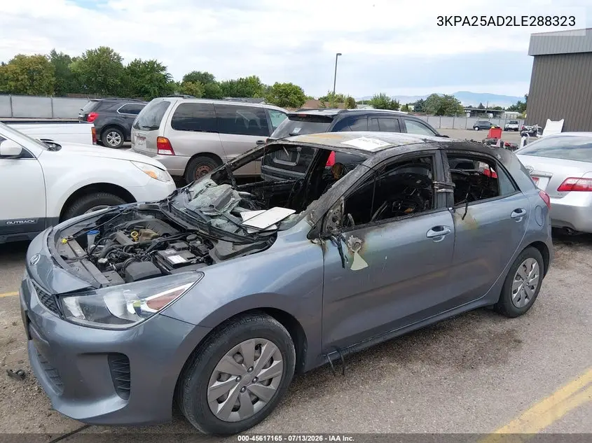 2020 Kia Rio 5-Door S VIN: 3KPA25AD2LE288323 Lot: 45617165