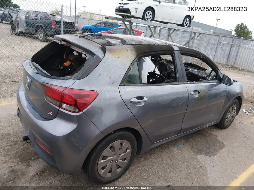 2020 Kia Rio 5-Door S VIN: 3KPA25AD2LE288323 Lot: 45617165