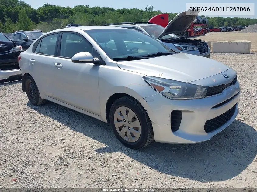 2020 Kia Rio Lx VIN: 3KPA24AD1LE263066 Lot: 45623114