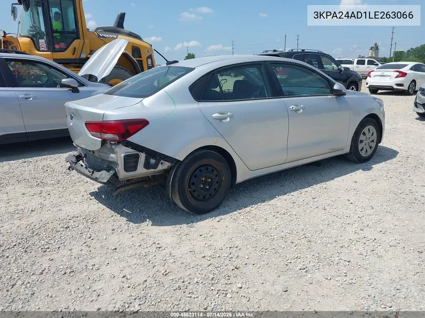 2020 Kia Rio Lx VIN: 3KPA24AD1LE263066 Lot: 45623114