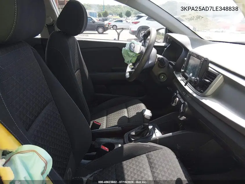 2020 Kia Rio 5-Door S VIN: 3KPA25AD7LE348838 Lot: 45623602