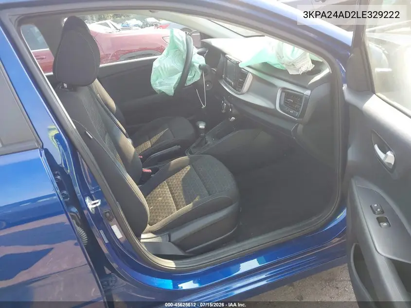 2020 Kia Rio S VIN: 3KPA24AD2LE329222 Lot: 45625612