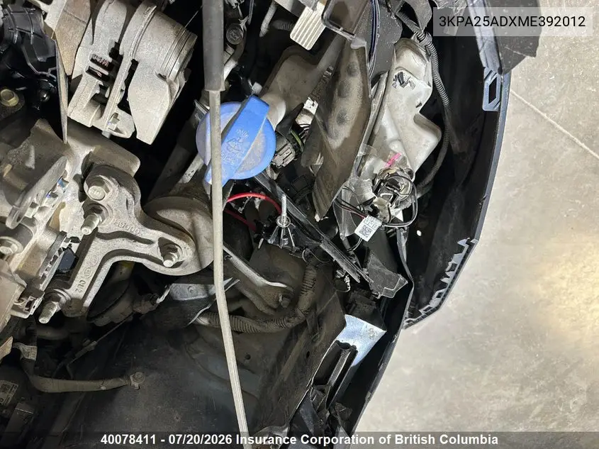 2021 Kia Rio VIN: 3KPA25ADXME392012 Lot: 40078411