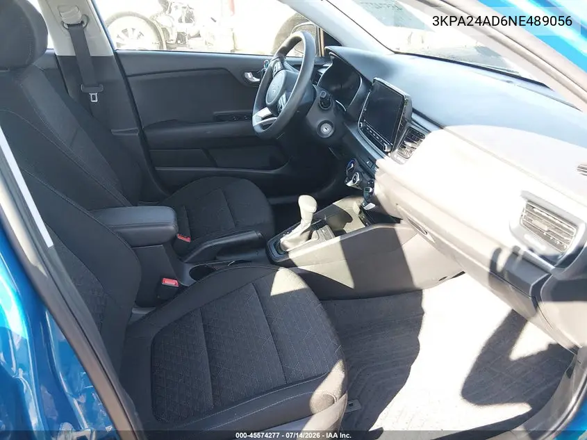 2022 Kia Rio S VIN: 3KPA24AD6NE489056 Lot: 45574277