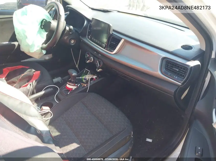 2022 Kia Rio S VIN: 3KPA24AD8NE482173 Lot: 45588979