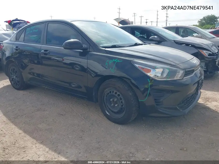 2022 Kia Rio S VIN: 3KPA24AD7NE479541 Lot: 45662024