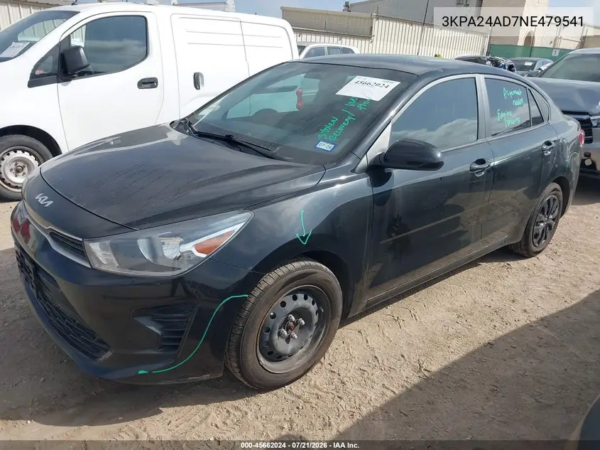 2022 Kia Rio S VIN: 3KPA24AD7NE479541 Lot: 45662024