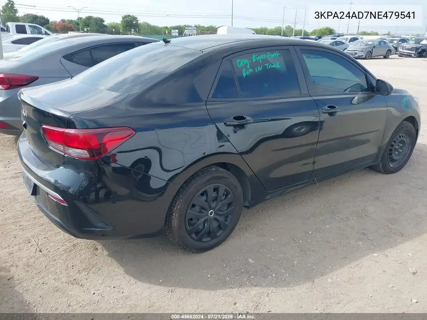2022 Kia Rio S VIN: 3KPA24AD7NE479541 Lot: 45662024