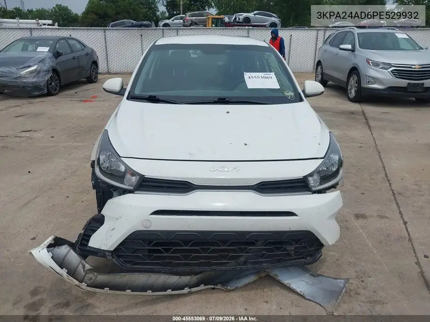 2023 Kia Rio S VIN: 3KPA24AD6PE529932 Lot: 45553069