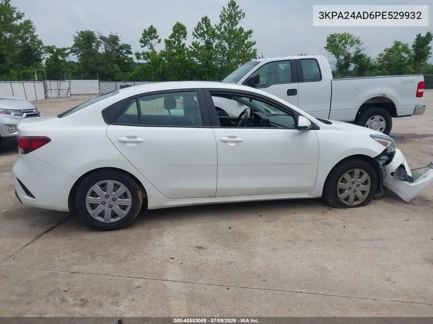 2023 Kia Rio S VIN: 3KPA24AD6PE529932 Lot: 45553069