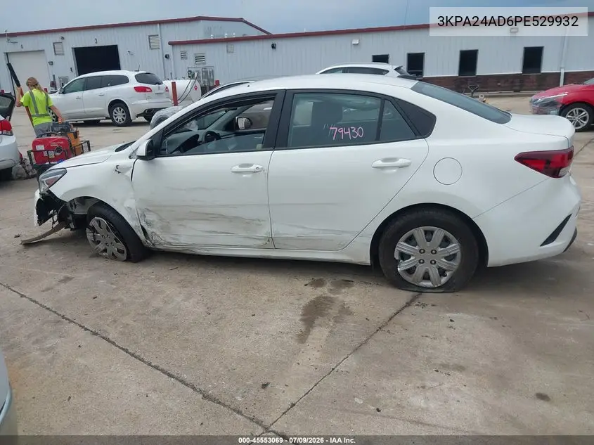 2023 Kia Rio S VIN: 3KPA24AD6PE529932 Lot: 45553069
