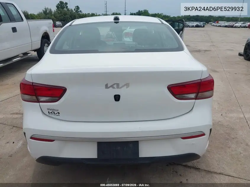 2023 Kia Rio S VIN: 3KPA24AD6PE529932 Lot: 45553069