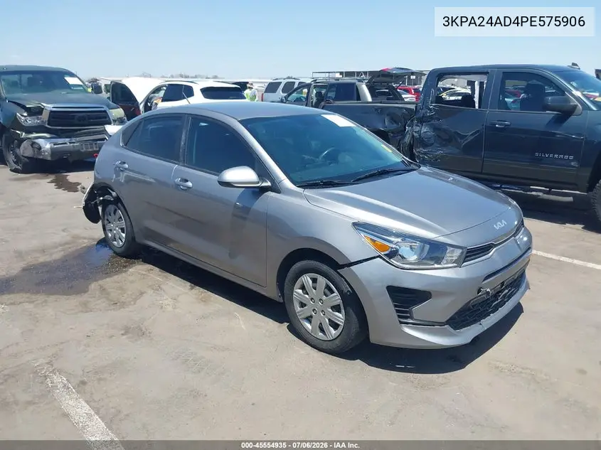 2023 Kia Rio S VIN: 3KPA24AD4PE575906 Lot: 45554935