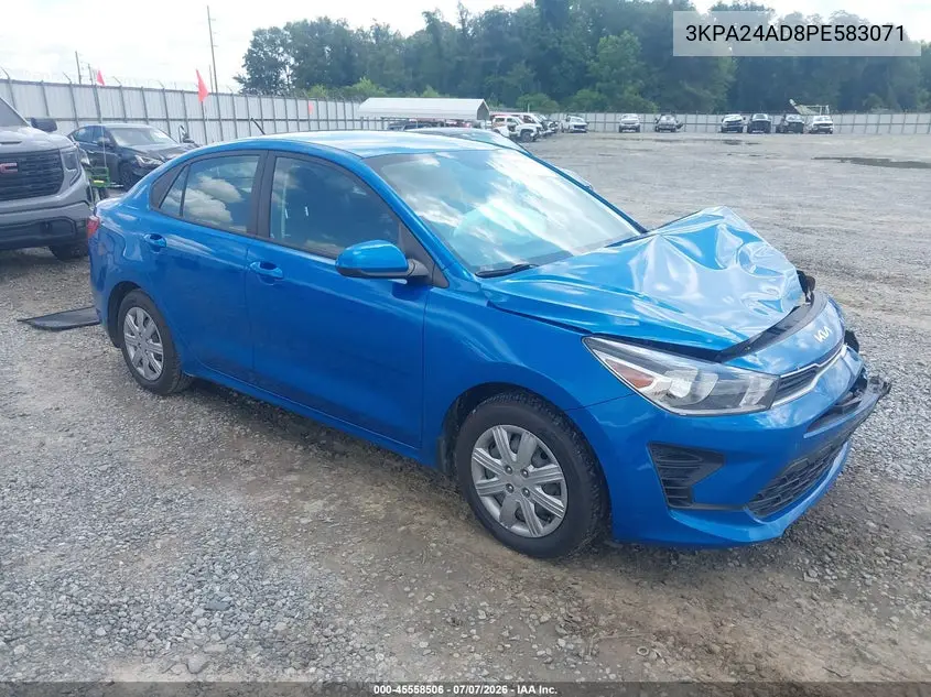 2023 Kia Rio S VIN: 3KPA24AD8PE583071 Lot: 45558506