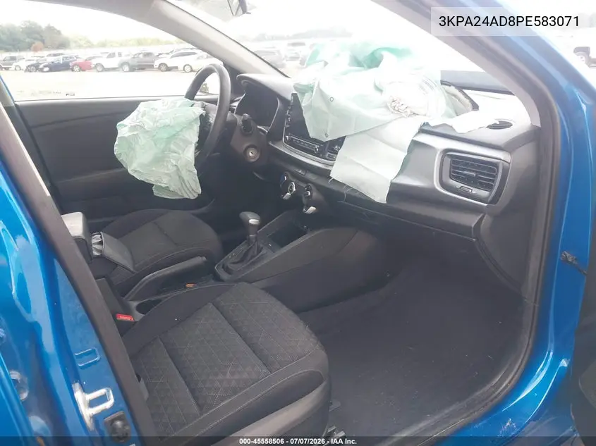 2023 Kia Rio S VIN: 3KPA24AD8PE583071 Lot: 45558506