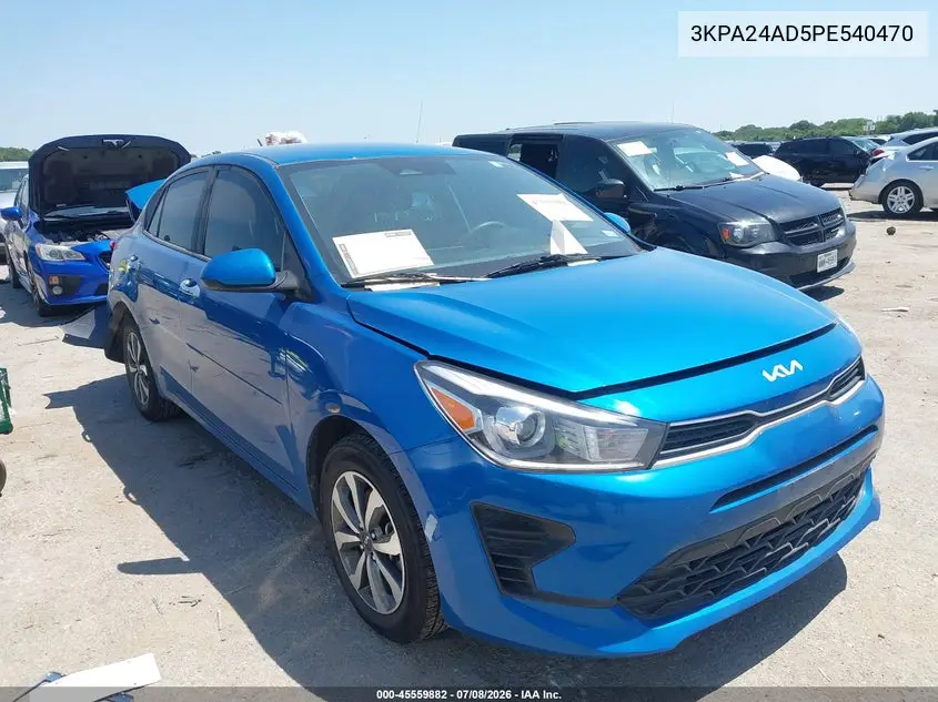 2023 Kia Rio S VIN: 3KPA24AD5PE540470 Lot: 45559882