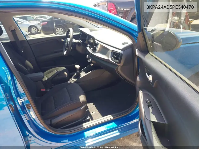 2023 Kia Rio S VIN: 3KPA24AD5PE540470 Lot: 45559882