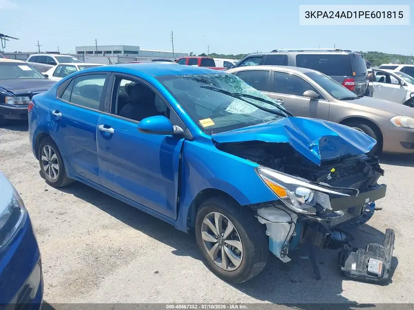 2023 Kia Rio S VIN: 3KPA24AD1PE601815 Lot: 45567352