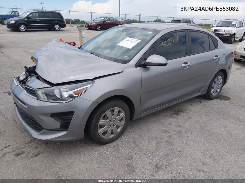 2023 Kia Rio S VIN: 3KPA24AD6PE553082 Lot: 45589151