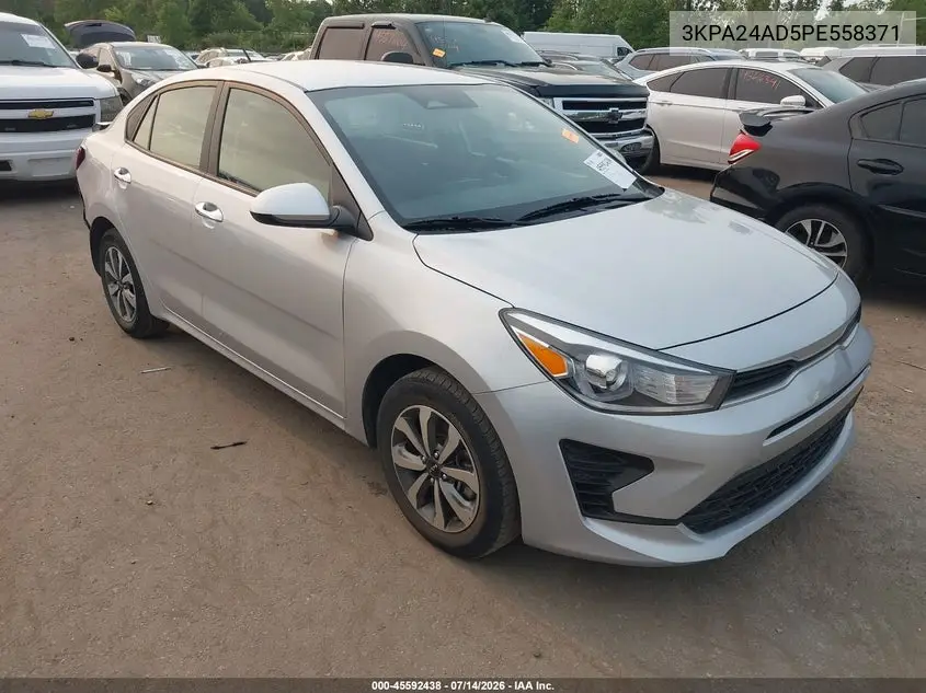 2023 Kia Rio S VIN: 3KPA24AD5PE558371 Lot: 45592438