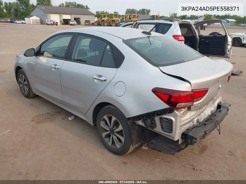 2023 Kia Rio S VIN: 3KPA24AD5PE558371 Lot: 45592438