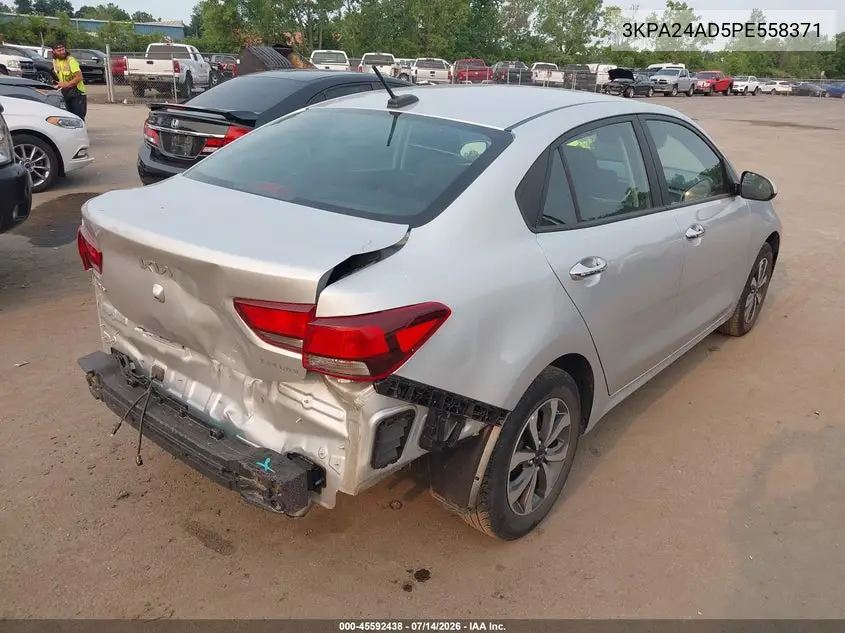 2023 Kia Rio S VIN: 3KPA24AD5PE558371 Lot: 45592438