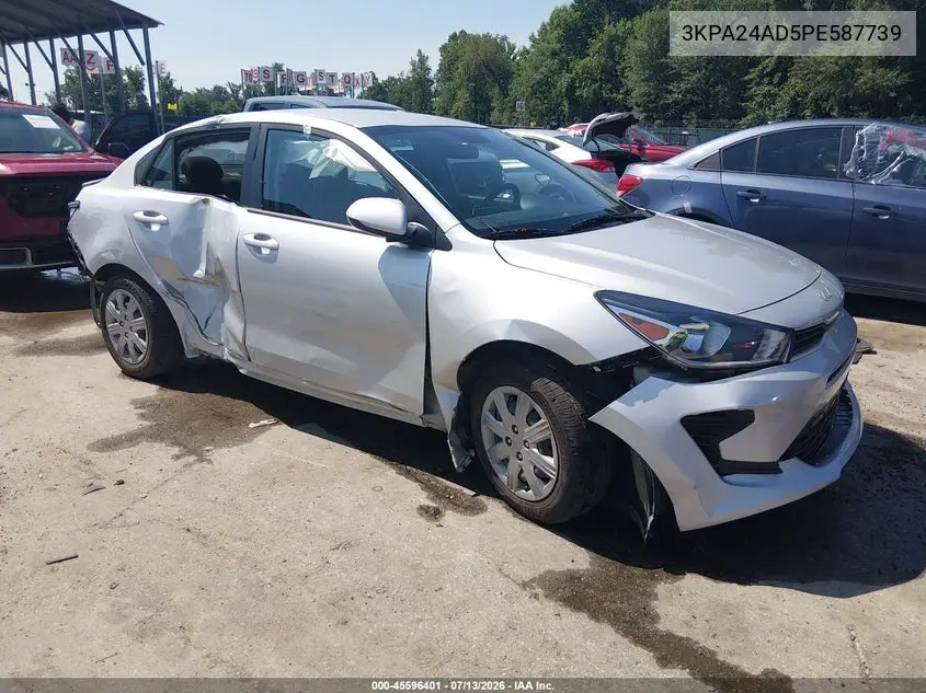2023 Kia Rio S VIN: 3KPA24AD5PE587739 Lot: 45596401