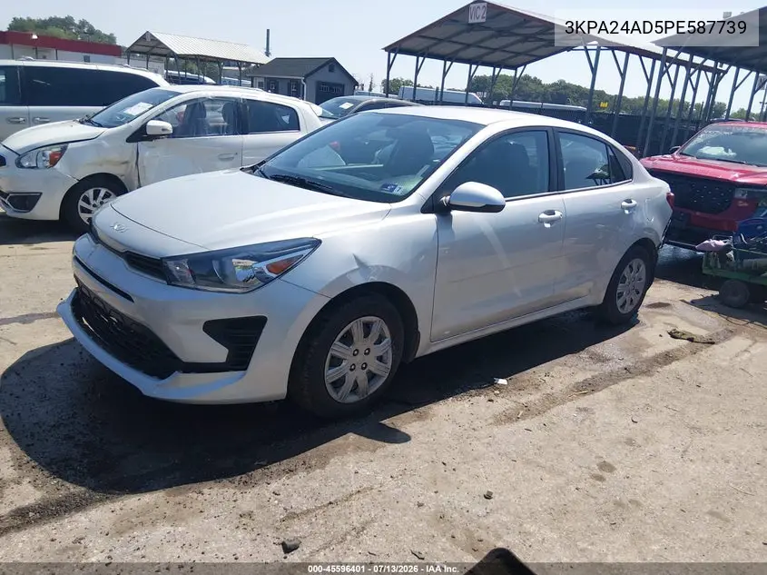 2023 Kia Rio S VIN: 3KPA24AD5PE587739 Lot: 45596401