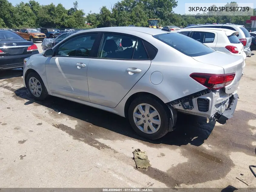 2023 Kia Rio S VIN: 3KPA24AD5PE587739 Lot: 45596401